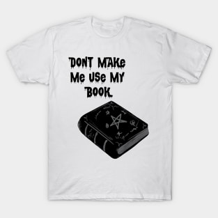 Warlock Black Magic Book T-Shirt